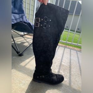 Over the knee high boots